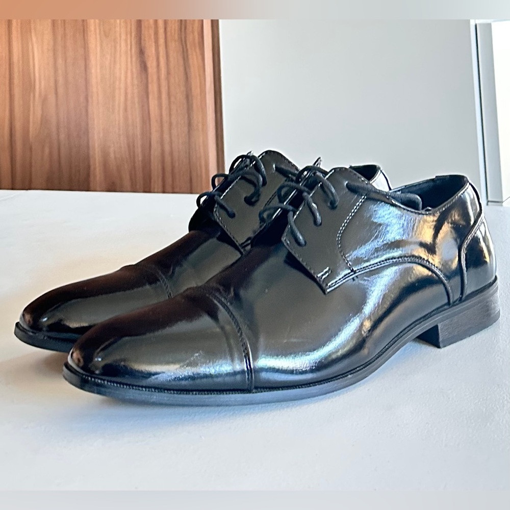 ANTONIO CERRELLI BLACK 6782 Elegant Men's Oxford Shoes Size 12